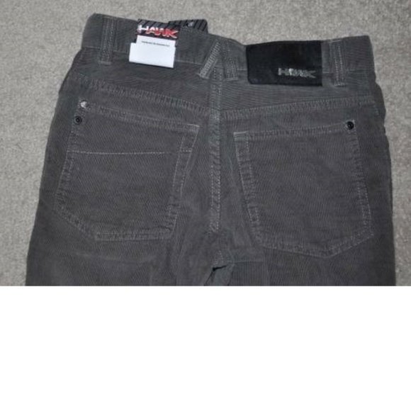 *Corduroys Adjustable Waist Pants sz 18 Tony Hawk Gray 5 Pocket Tapered Boys - Picture 4 of 4